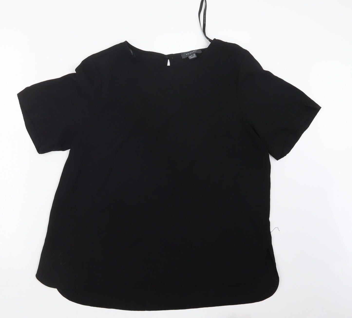 Primark Womens Black   Basic T-Shirt Size 16