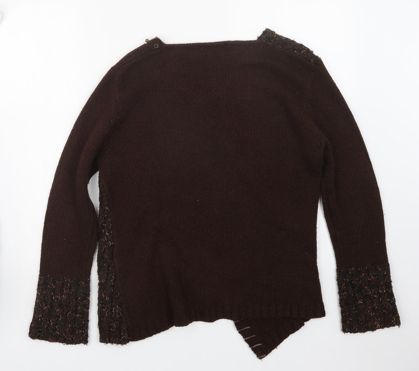 Couture Womens Brown  Knit Pullover Jumper Size XL