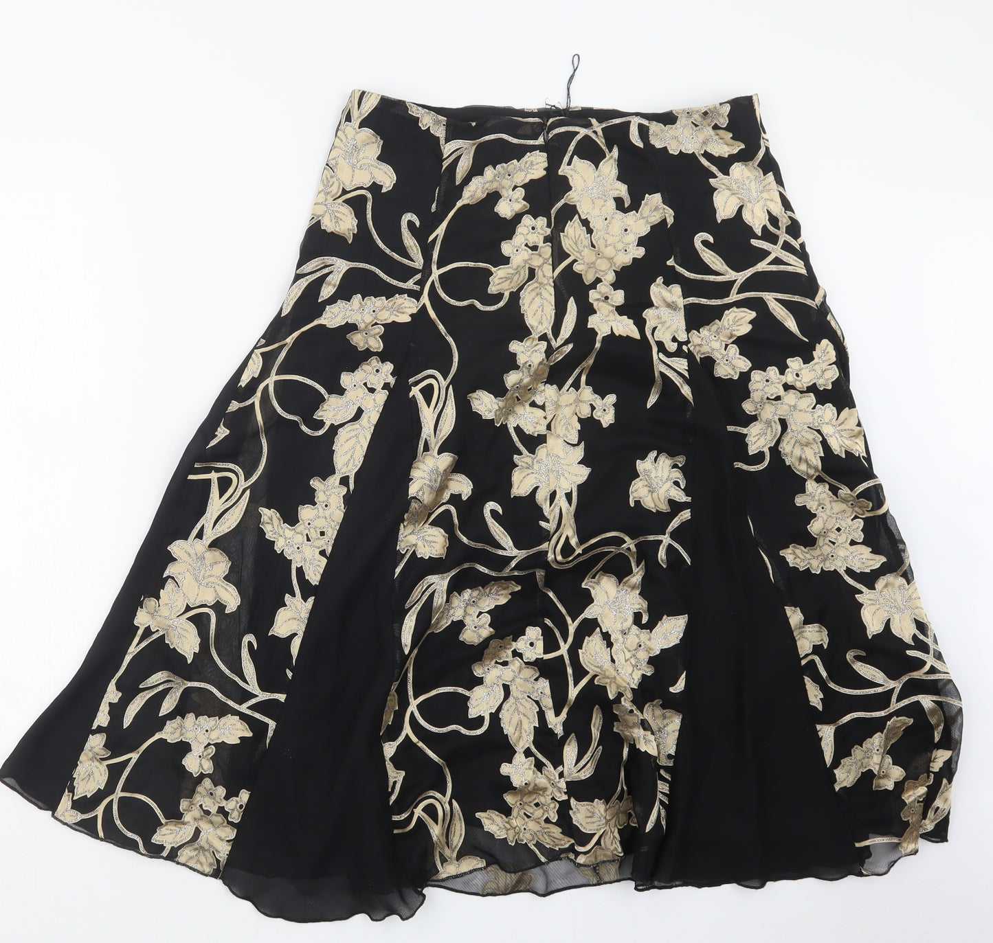 SATSUMA Womens Black   A-Line Skirt Size 12