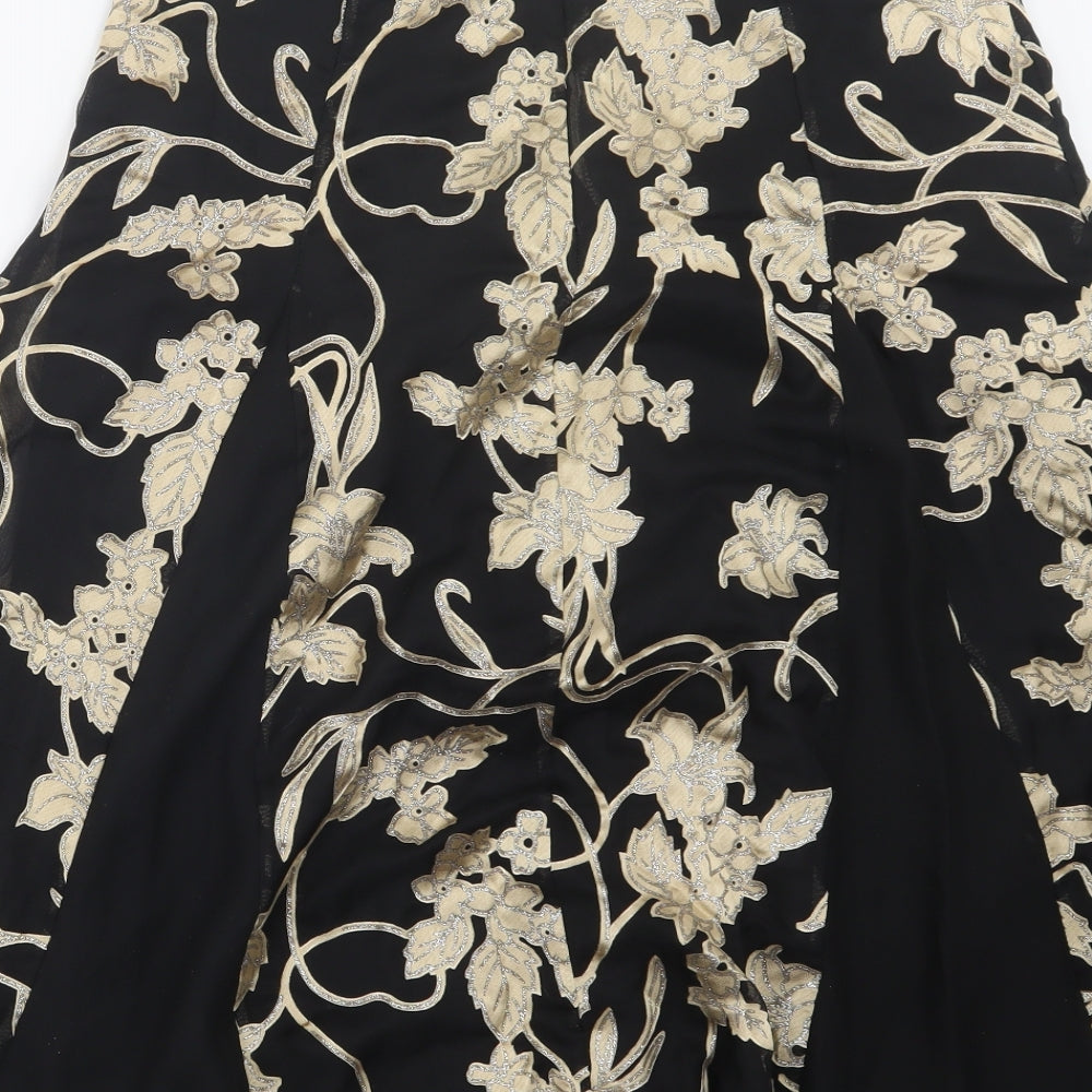 SATSUMA Womens Black   A-Line Skirt Size 12