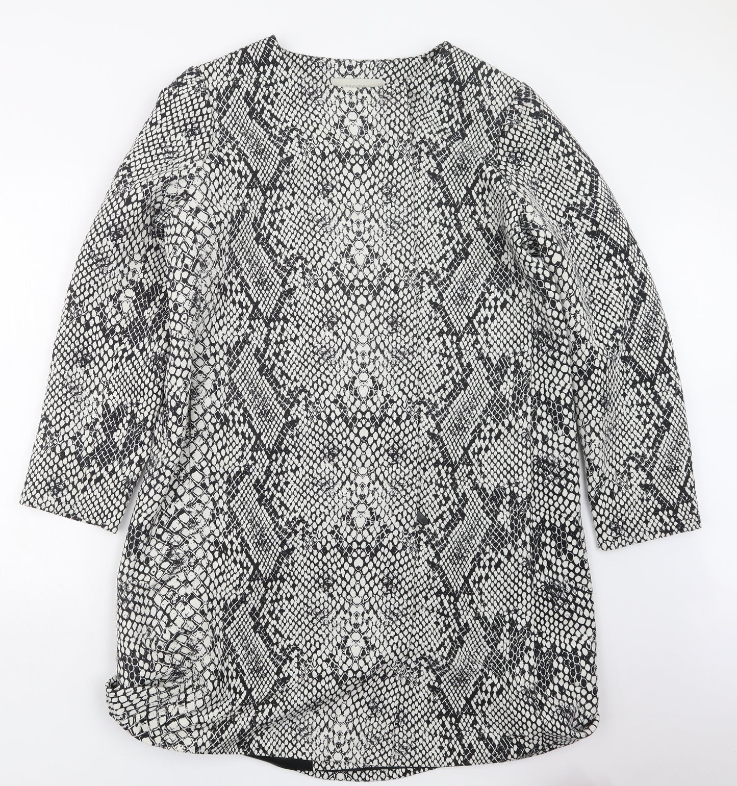 Hobbs Womens Black Geometric  Jacket Coat Size 16