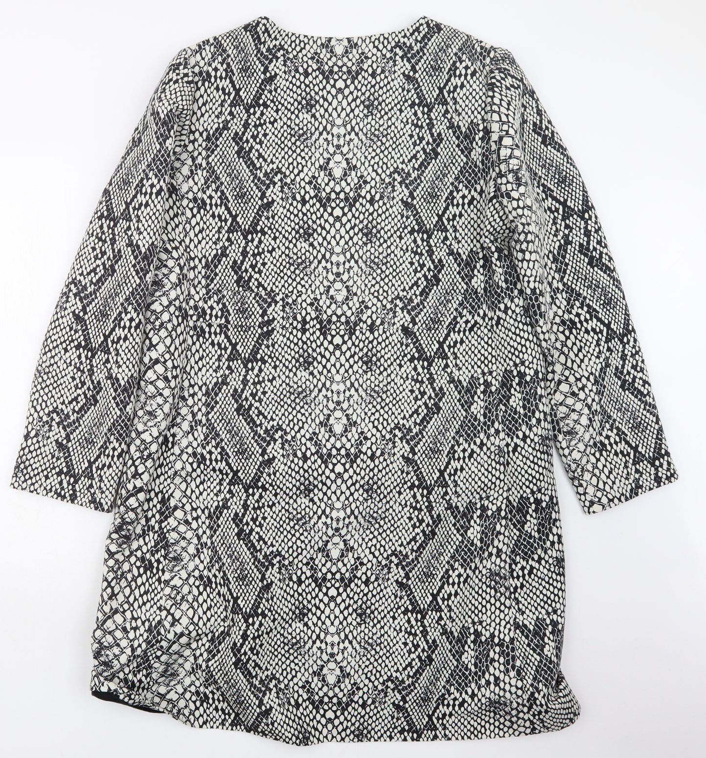 Hobbs Womens Black Geometric  Jacket Coat Size 16