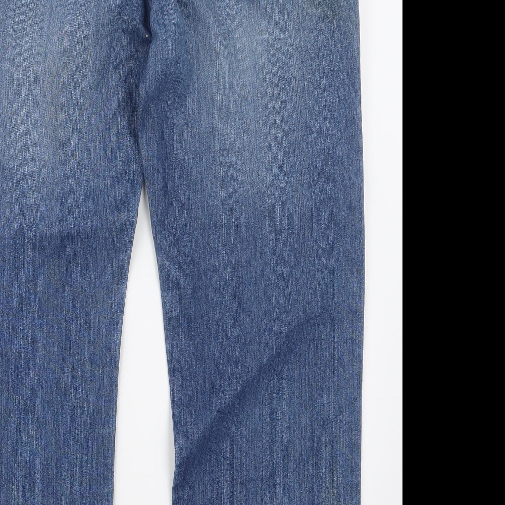Easy Mens Blue  Denim Straight Jeans Size 33 in L29 in