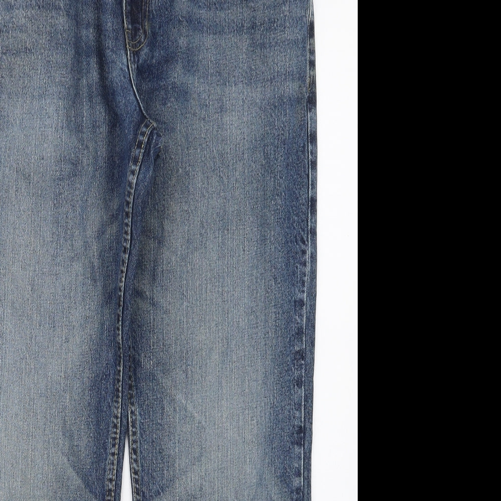 Easy Mens Blue  Denim Straight Jeans Size 34 in L28 in