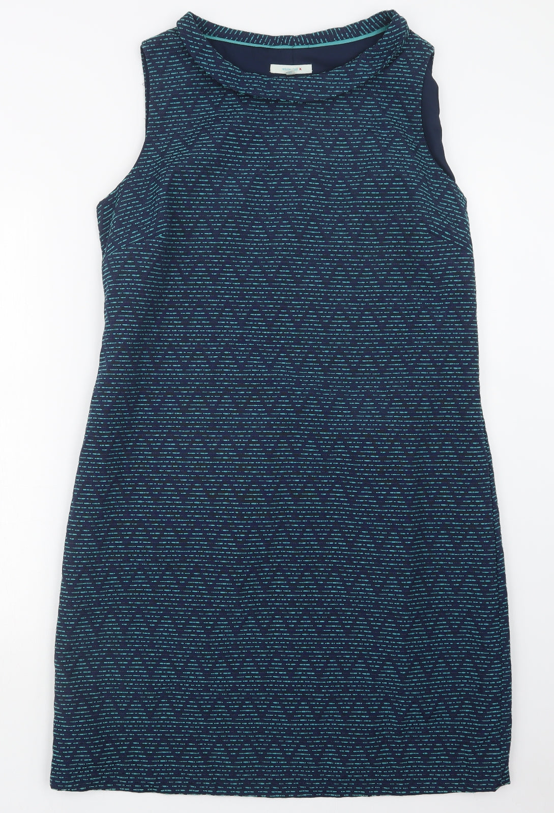 White Stuff Womens Blue Geometric  Shirt Dress  Size 16