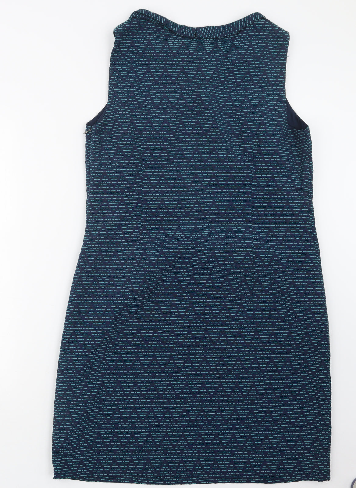 White Stuff Womens Blue Geometric  Shirt Dress  Size 16