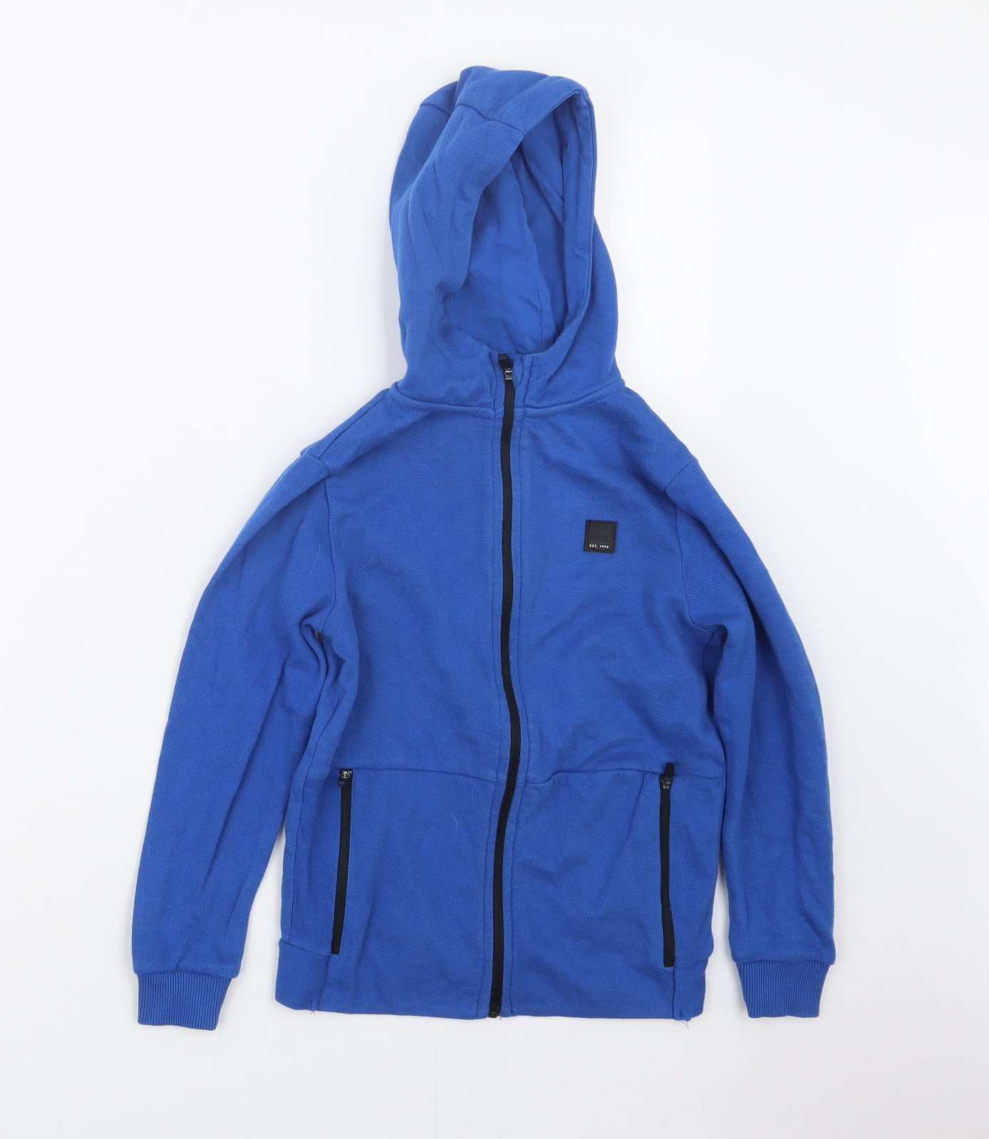 George Boys Blue   Full Zip Hoodie Size 7-8 Years