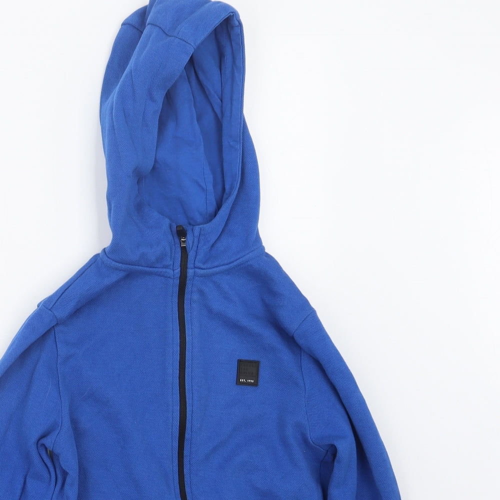 George Boys Blue   Full Zip Hoodie Size 7-8 Years