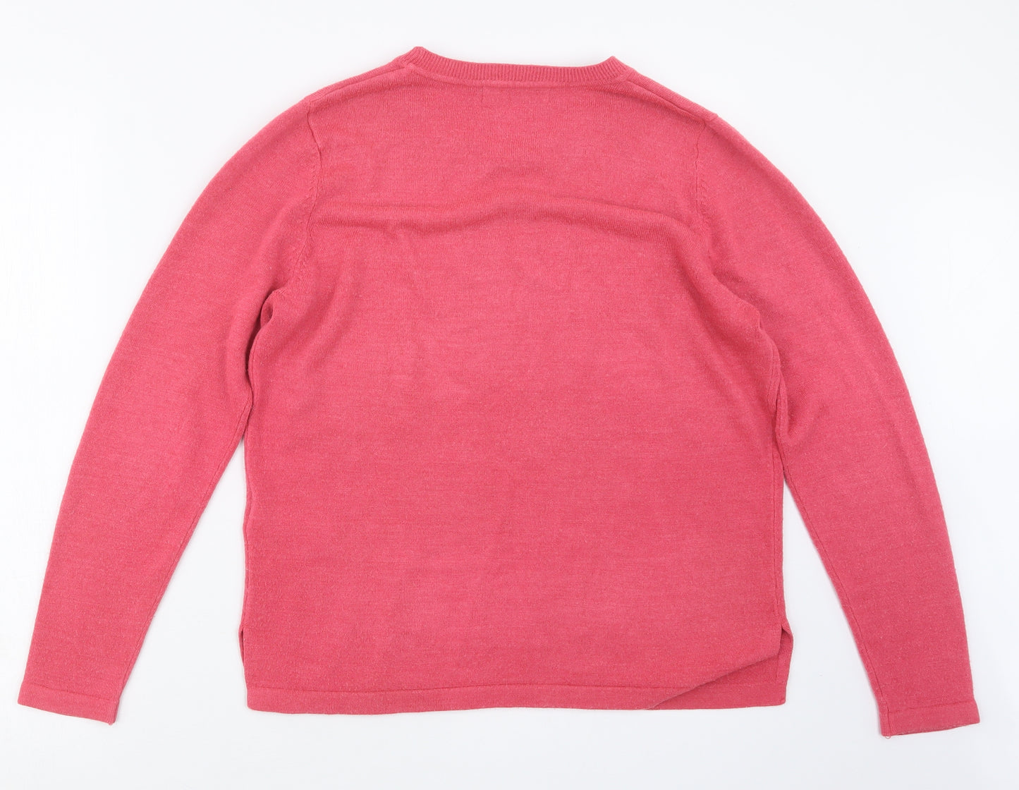 Marks and Spencer Womens Pink  Knit Pullover Jumper Size 14