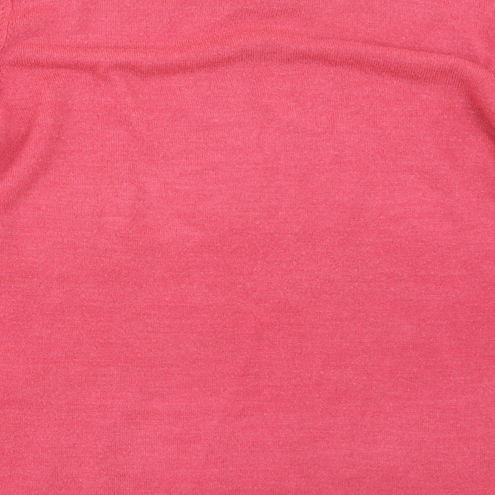 Marks and Spencer Womens Pink  Knit Pullover Jumper Size 14