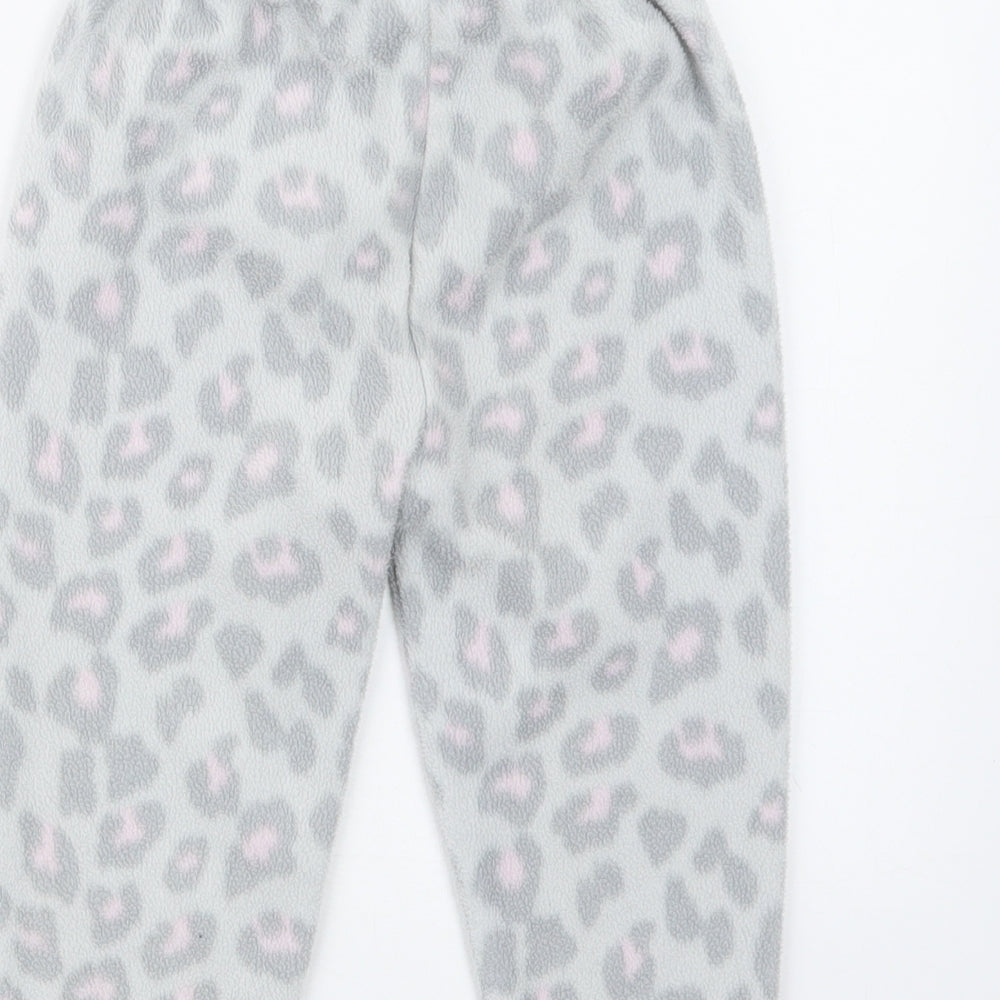 Jam Jam Girls Grey Animal Print  Capri Pyjama Set Size 2-3 Years