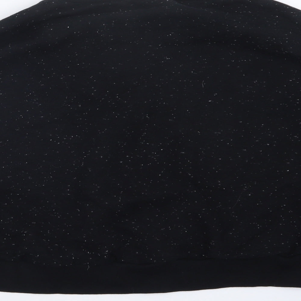 Topshop Womens Black   Pullover Jumper Size 14  - Cropped