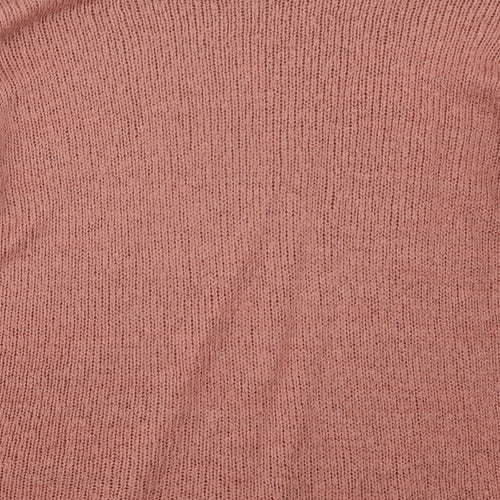 New Look Womens Pink  Knit Pullover Jumper Size L