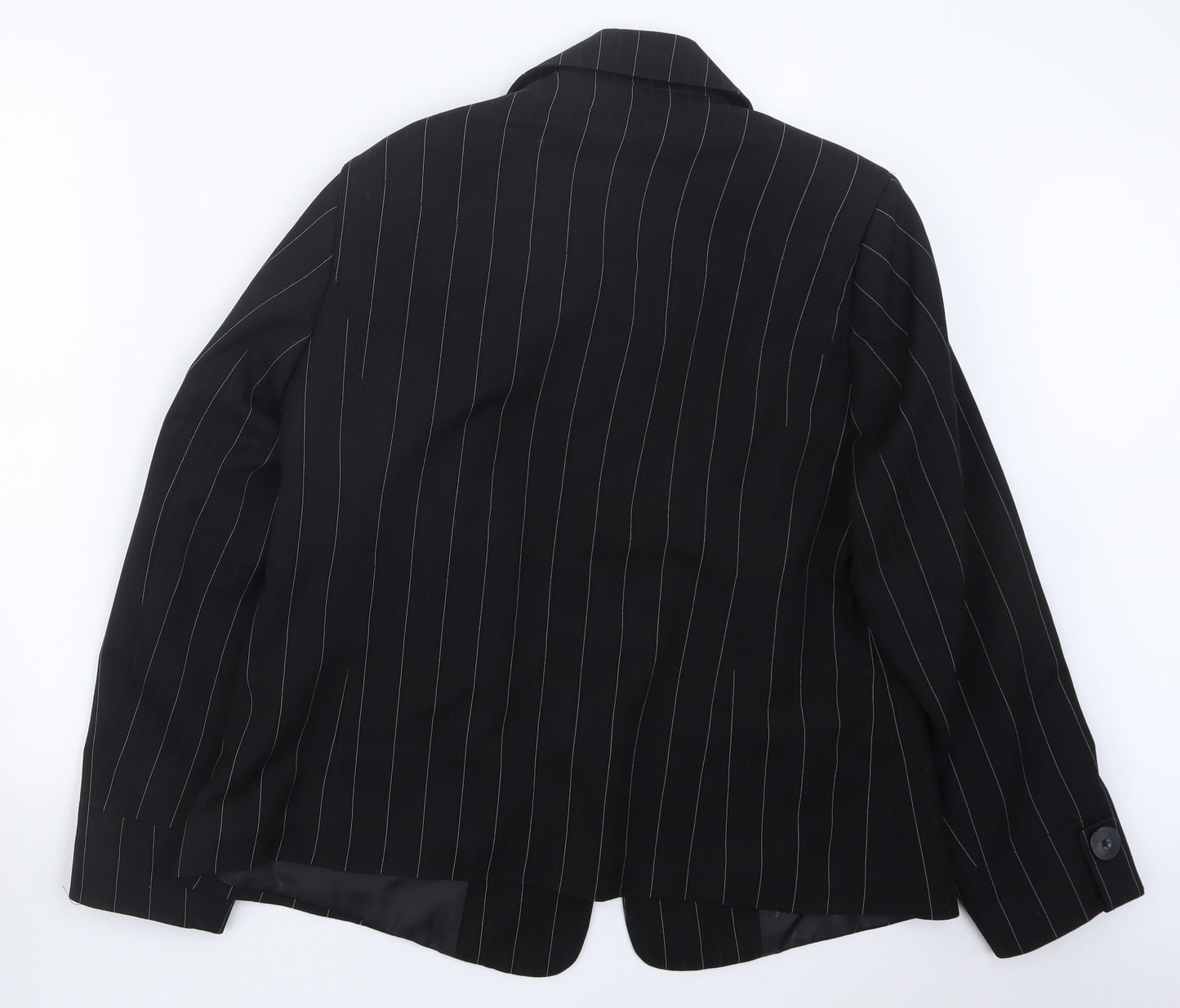 Wardrobe Womens Black Striped  Jacket  Size 16