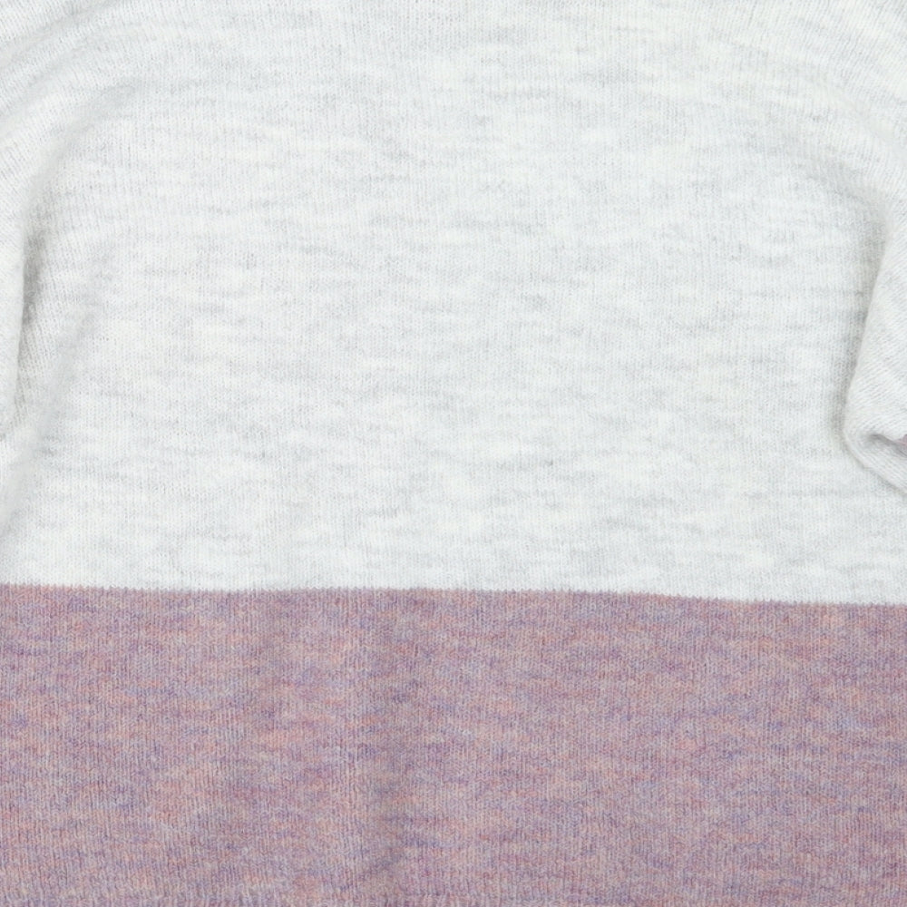 George Womens Grey  Knit Pullover Jumper Size L