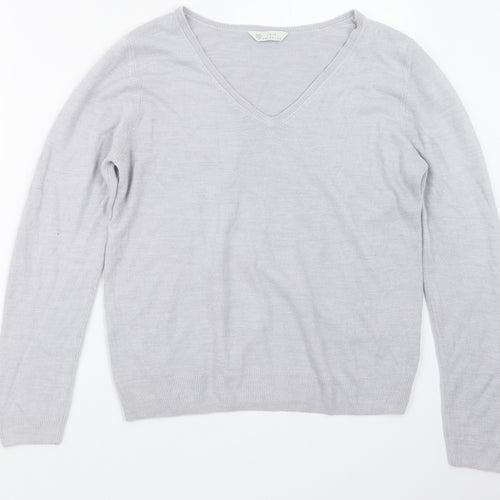 BHS Womens Grey  Knit Pullover Jumper Size 16