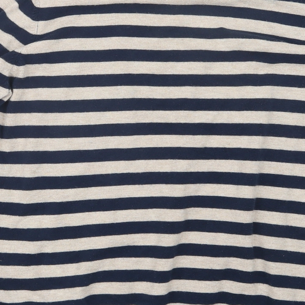Marks and Spencer Womens Blue Striped  Pullover Jumper Size 18