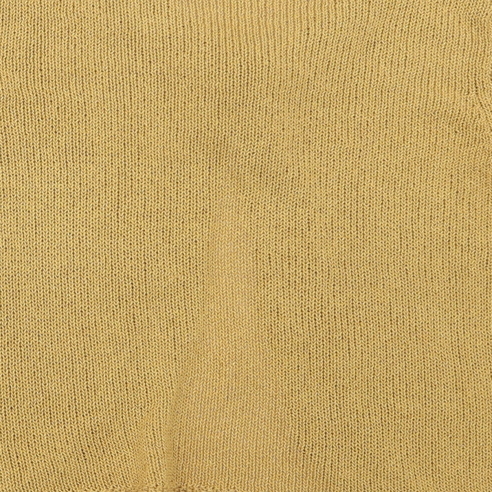 Per Una Womens Yellow  Knit Cardigan Jumper Size 12