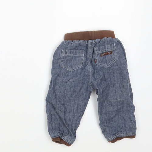 TU Boys Blue   Jogger Trousers Size 9-12 Months  - Waist 15in; Inside  leg 9in