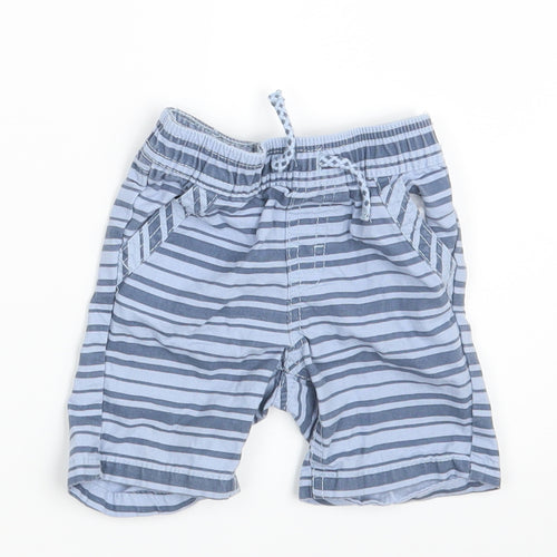 Priamrk Baby Blue Striped  Sweatpants Trousers Size 6-9 Months  - Waist 16in; Inside  leg 3in