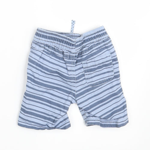 Priamrk Baby Blue Striped  Sweatpants Trousers Size 6-9 Months  - Waist 16in; Inside  leg 3in