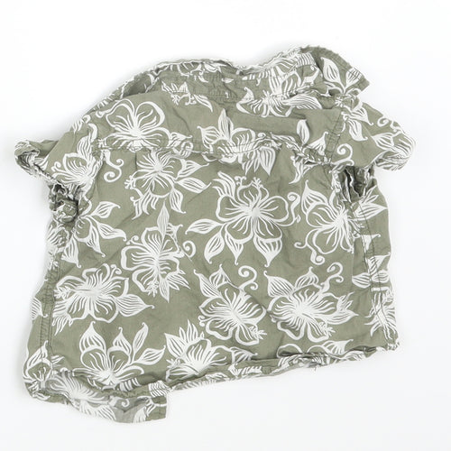 H&M Boys Grey Floral  Basic Button-Up Size 3-6 Months
