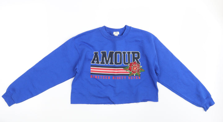 River Island Girls Blue   Pullover Jumper Size 9-10 Years