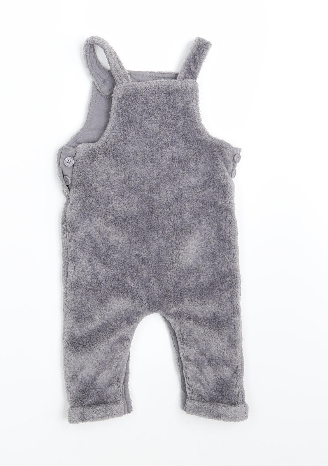 Nutmeg Baby Grey   Pinafore/Dungaree Dress  Size 6-9 Months