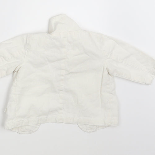 Mila Blue Baby White   Jacket Blazer Size 3-6 Months