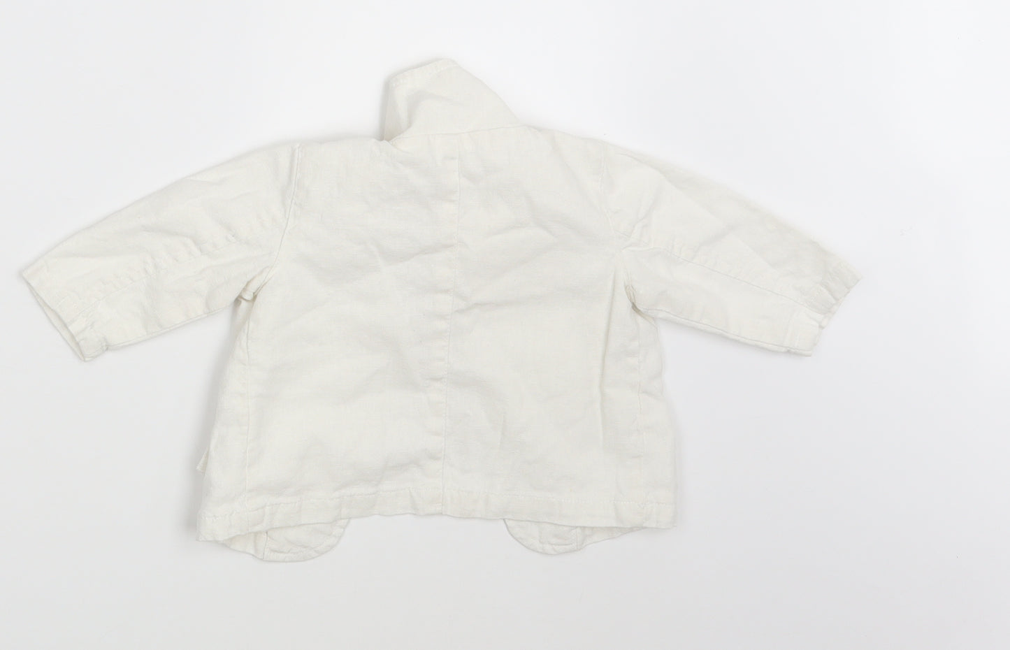 Mila Blue Baby White   Jacket Blazer Size 3-6 Months