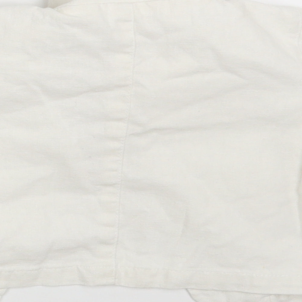 Mila Blue Baby White   Jacket Blazer Size 3-6 Months