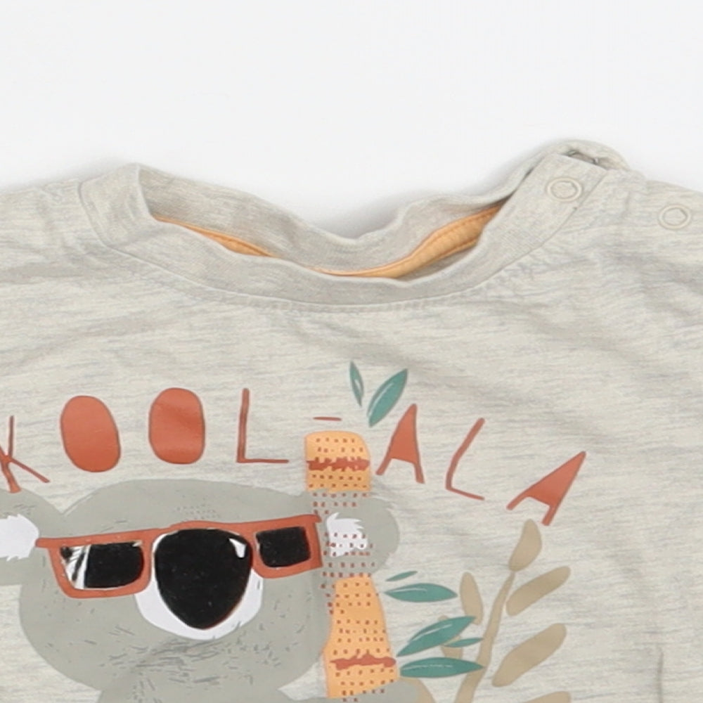 Primark Baby Beige   Basic T-Shirt Size 6-9 Months  - Kool-ala