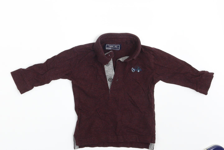NEXT Boys Purple   Basic Polo Size 6-9 Months