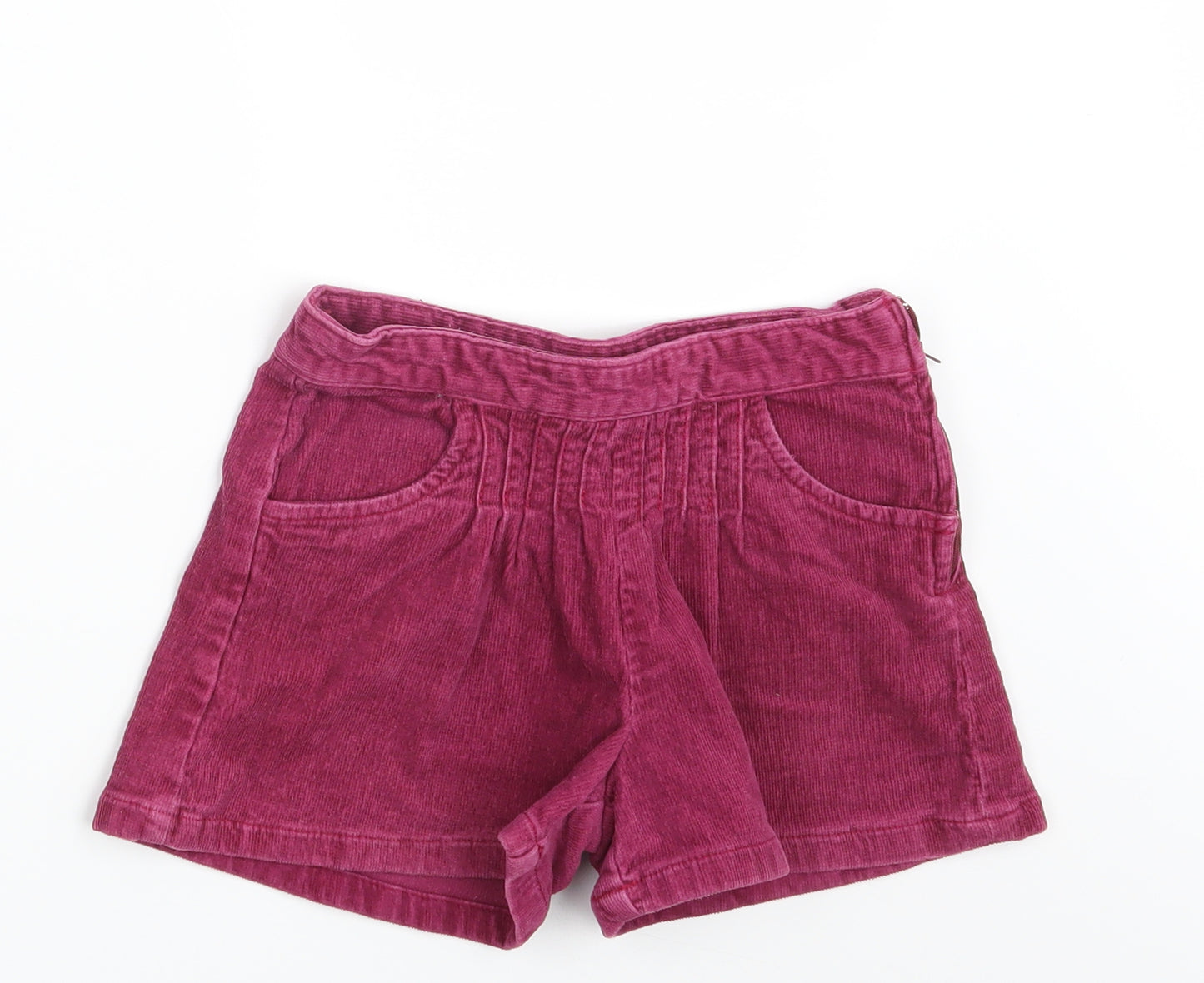 Okaidi Girls Pink  Corduroy Hot Pants Shorts Size 7 Years - Inside Leg 2.5 Inches