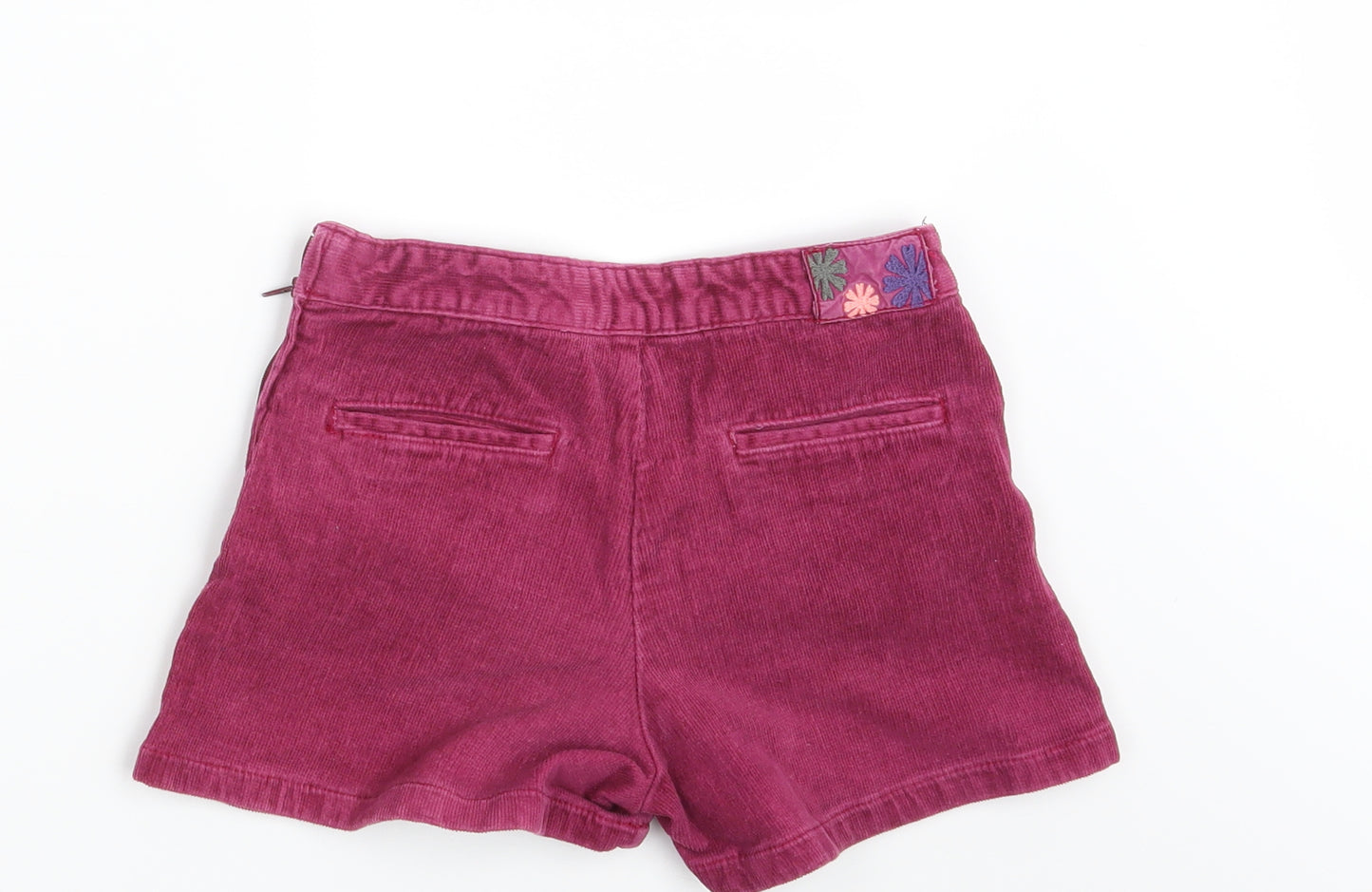 Okaidi Girls Pink  Corduroy Hot Pants Shorts Size 7 Years - Inside Leg 2.5 Inches