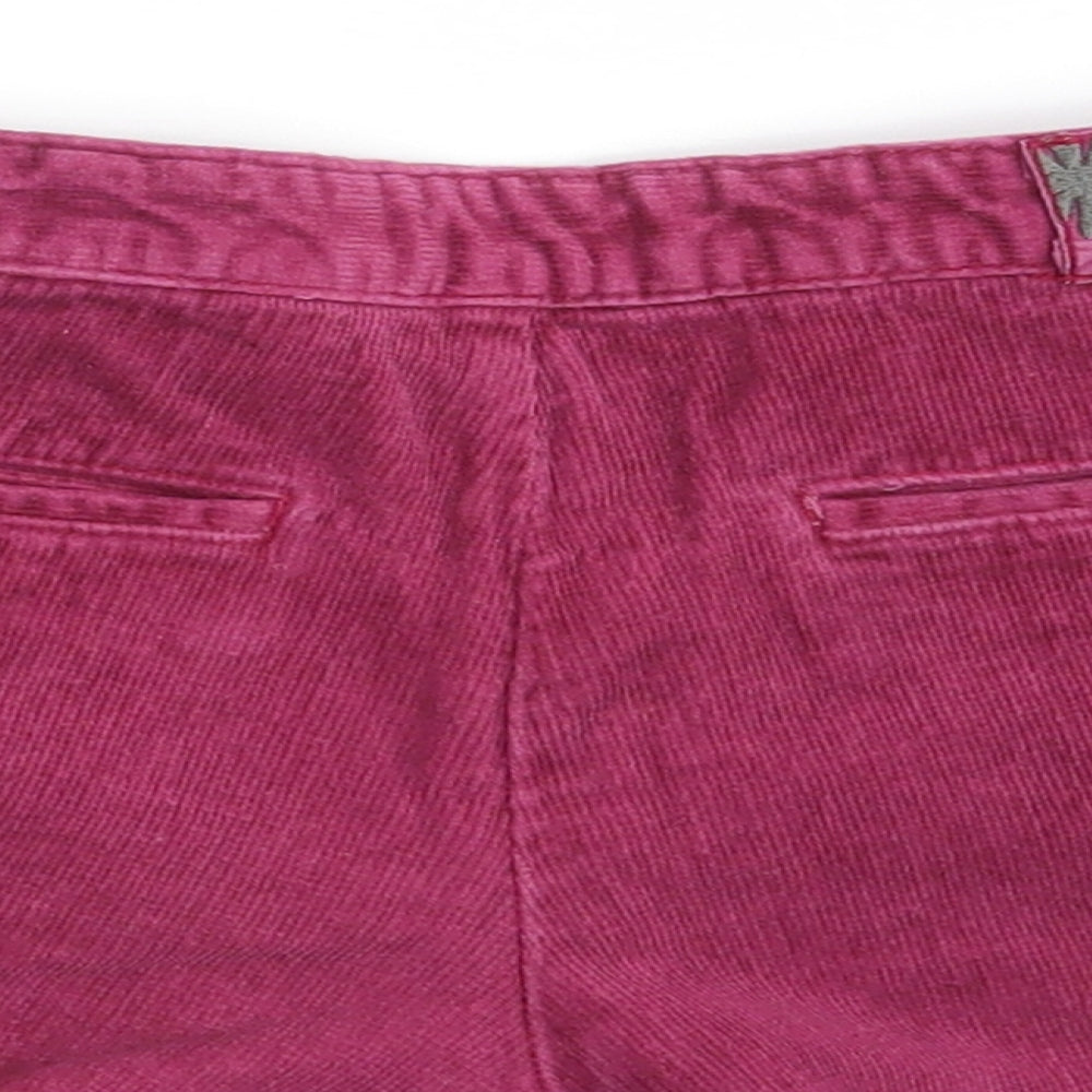 Okaidi Girls Pink  Corduroy Hot Pants Shorts Size 7 Years - Inside Leg 2.5 Inches