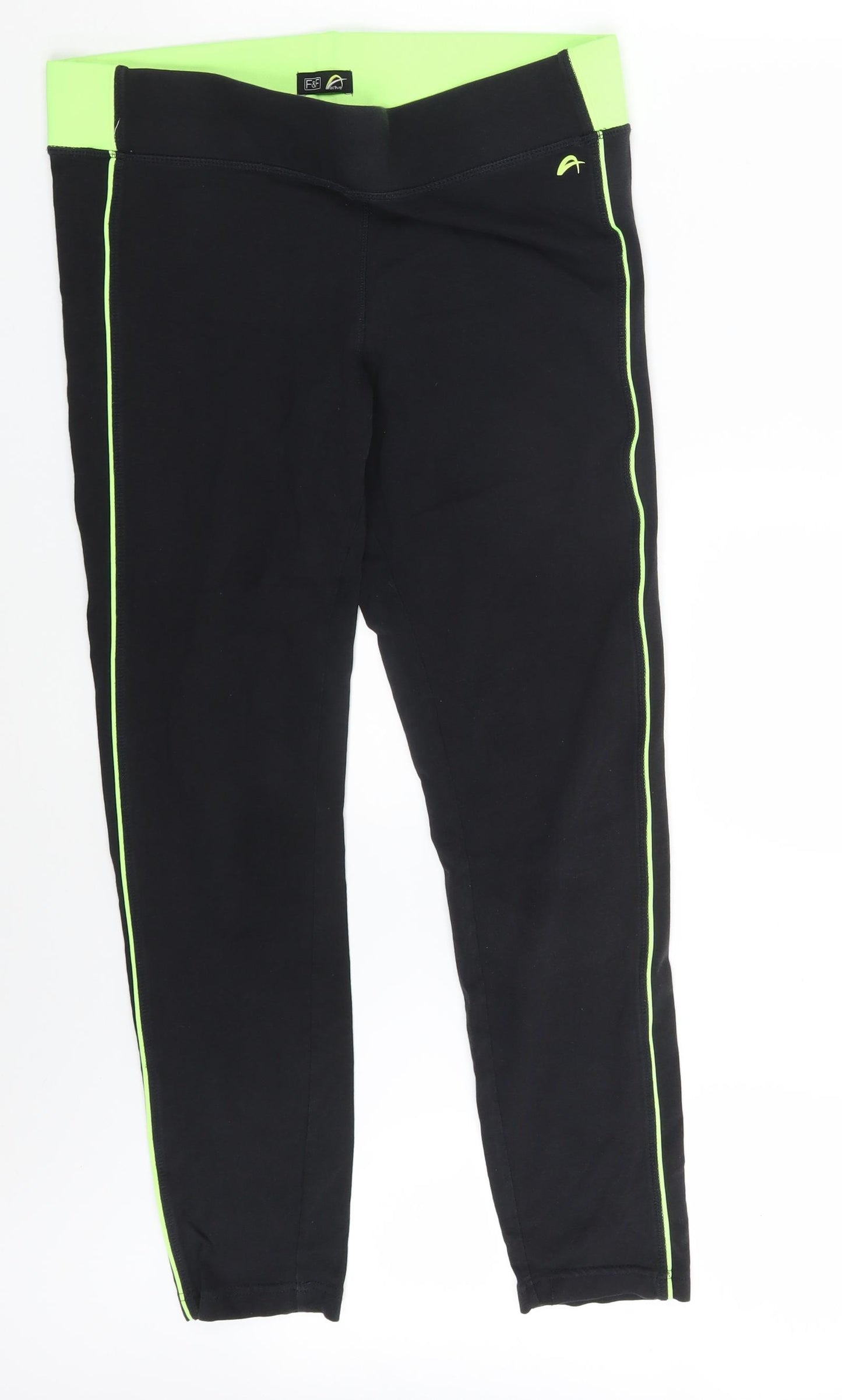 F&F Womens Black   Compression Leggings Size 16 L28 in