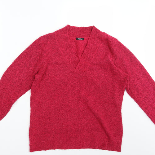 M&C0. Womens Pink   Pullover Jumper Size L