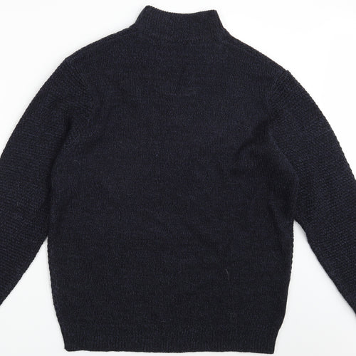F&F Mens Blue  Knit Pullover Jumper Size XL