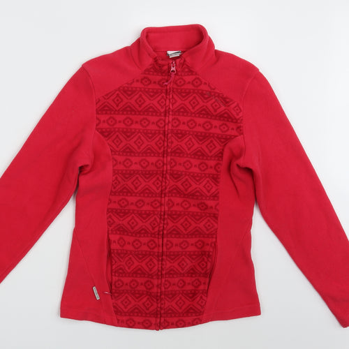 Stratermic Womens Pink Argyle/Diamond  Full Zip Jumper Size S