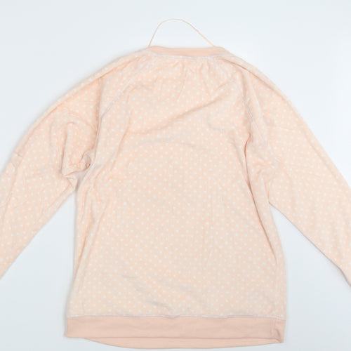 TU Womens Pink Polka Dot  Babydoll Pyjama Top Size 12