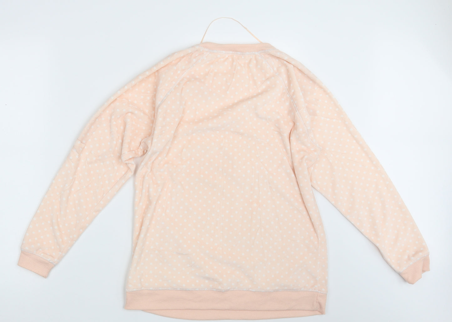TU Womens Pink Polka Dot  Babydoll Pyjama Top Size 12