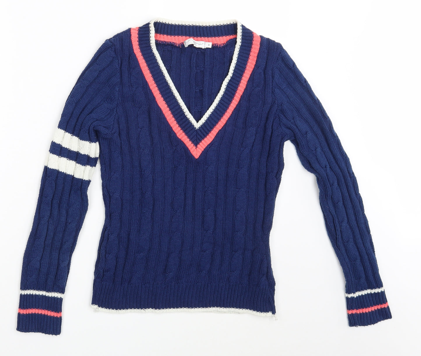 New Look Womens Blue  Knit Pullover Jumper Size 12