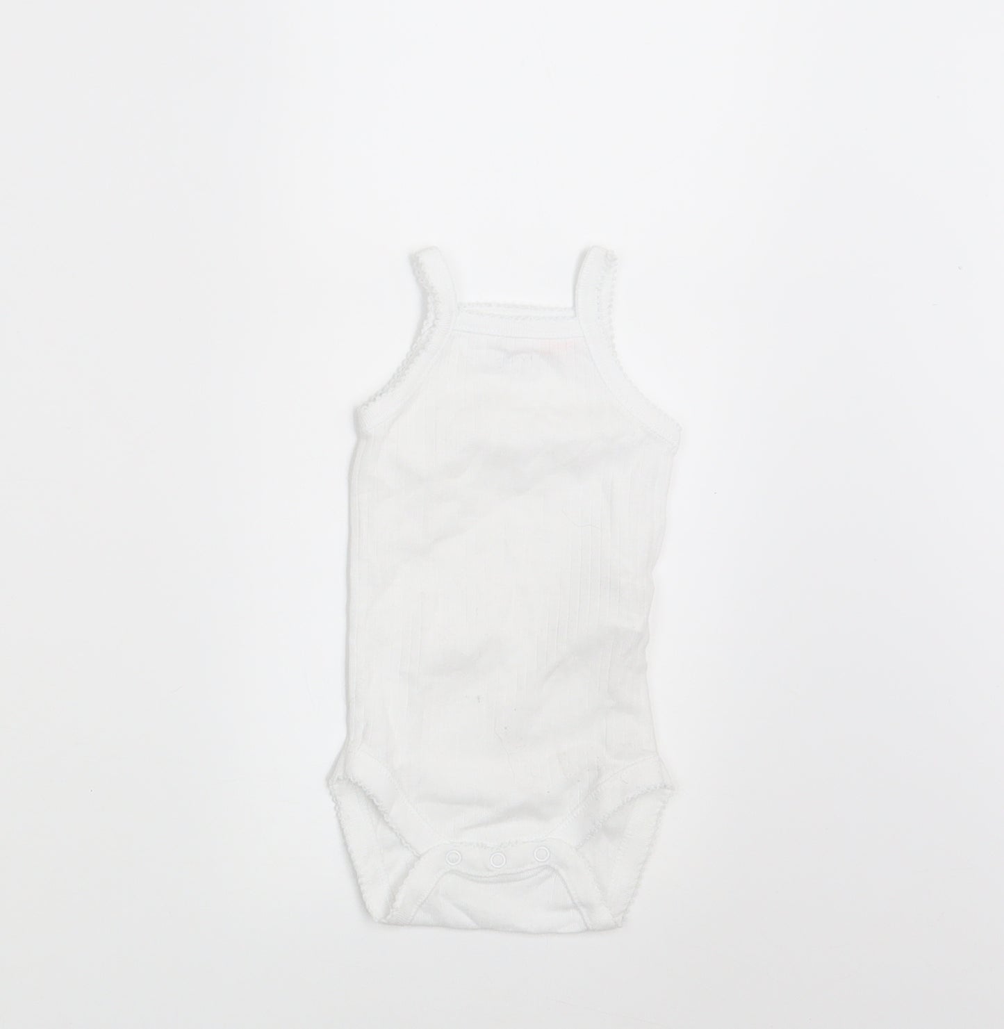 Zara Baby White   Basic Tank Size 0-3 Months