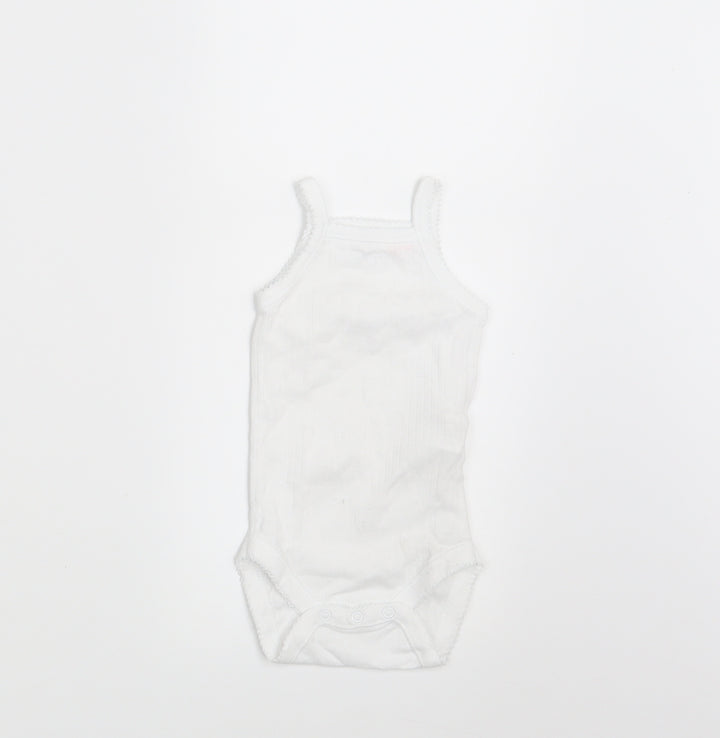 Zara Baby White   Basic Tank Size 0-3 Months