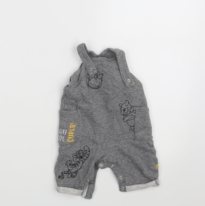 Disney Baby Grey Pinafore/Dungaree Dress Size 0-3 Months