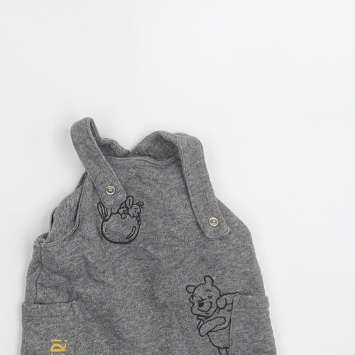 Disney Baby Grey   Pinafore/Dungaree Dress  Size 0-3 Months