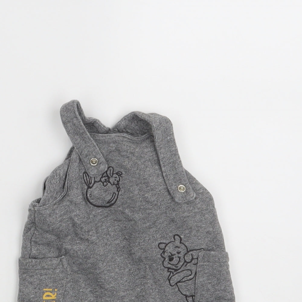 Disney Baby Grey   Pinafore/Dungaree Dress  Size 0-3 Months