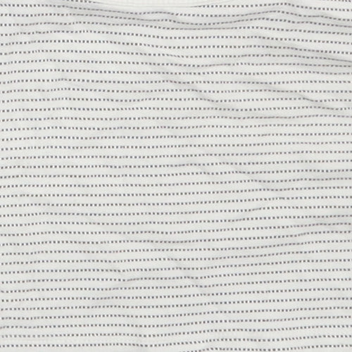 Disney Baby White Striped  Basic T-Shirt Size 0-3 Months