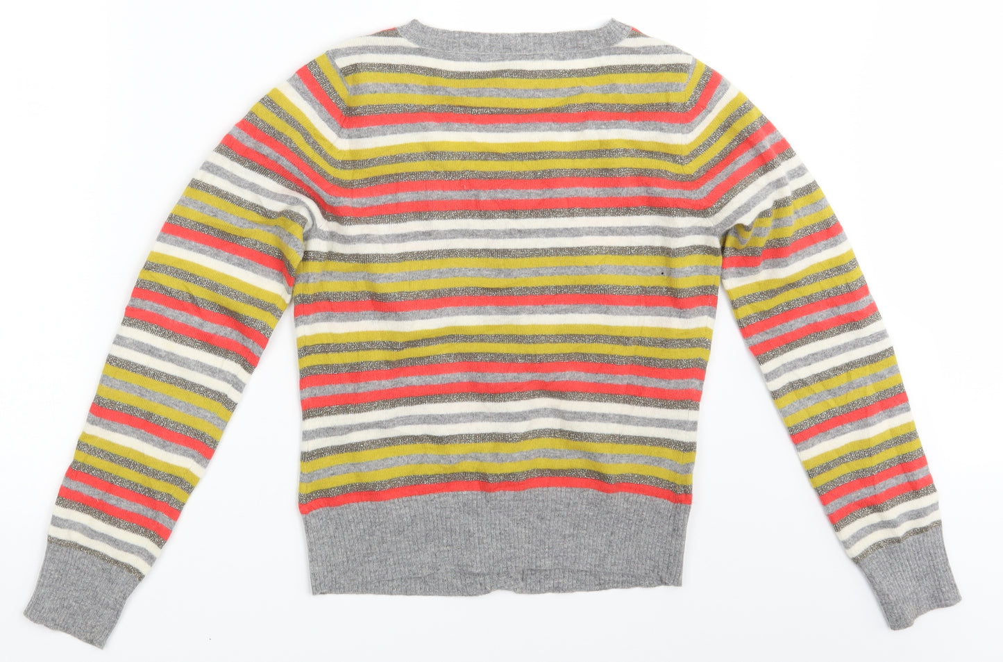 Jasper Conran Womens Multicoloured Striped  Cardigan Jumper Size 12
